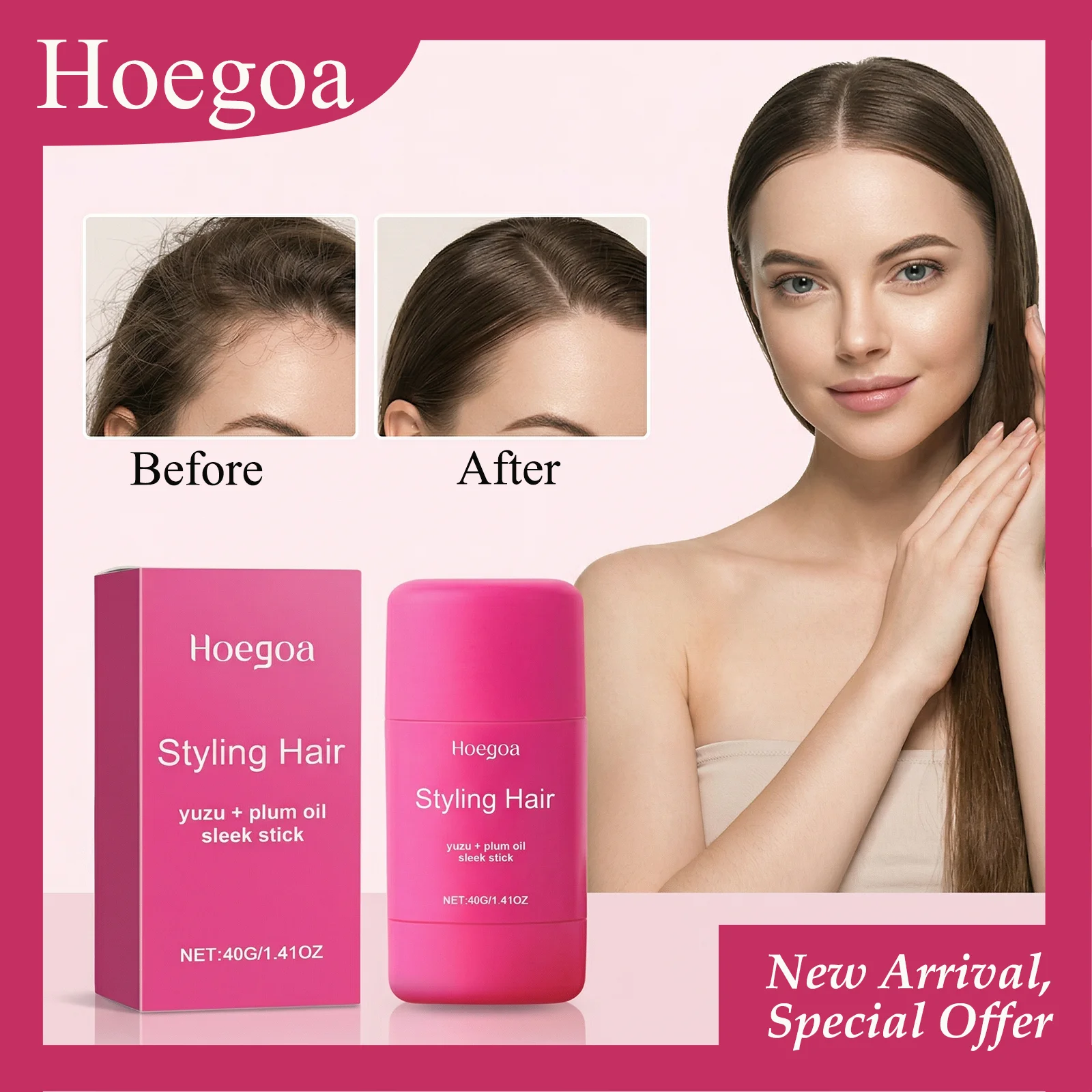 HOEGOA 40G Sleek Stick Instant Smoothness Long-Lasting Nourishment Easy To Carry Multi-Functional Use Smoothing Wax
HOEGOA 40G Sleek Stick Instant Smoothness Long-Lasting Nourishment Easy To Carry Multi-Functional Use Smoothing Wax