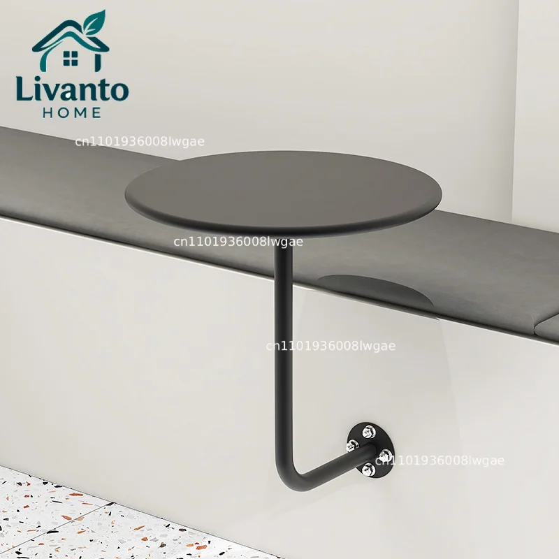 Modern Iron Bistro Dining Table Wall Mounted Round Table for Milk Tea Coffee House Furniture Small Space Apartment Bedside Table
Modern Iron Bistro Dining Table Wall Mounted Round Table for Milk Tea Coffee House Furniture Small Space Apartment Bedside Table