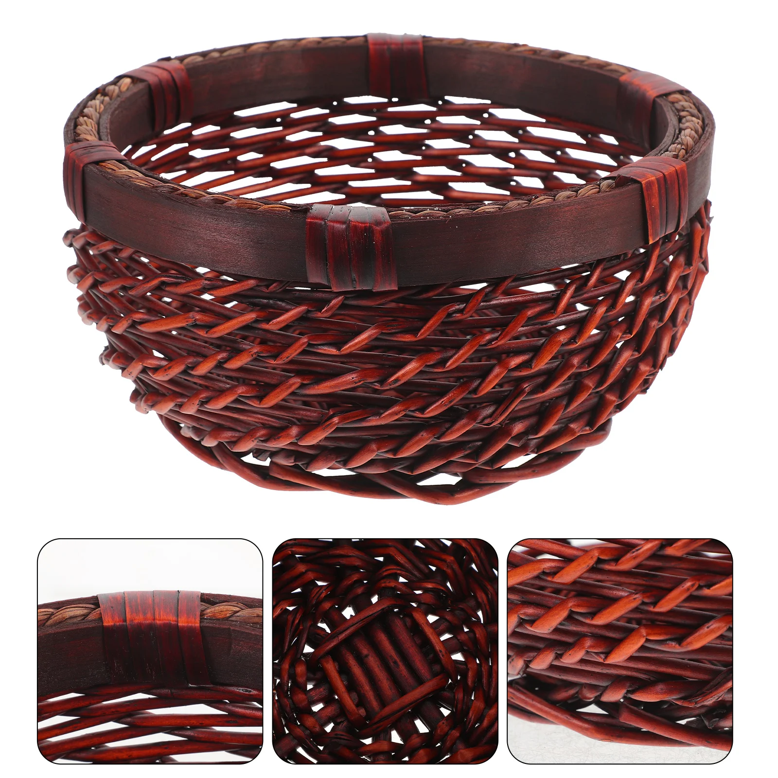 Rattan Storage Woven Fruit Basket Basket Woven Bread Fruit Vintage Home Decor Kitchen Food Serving Holder Organizer
Rattan Storage Woven Fruit Basket Basket Woven Bread Fruit Vintage Home Decor Kitchen Food Serving Holder Organizer