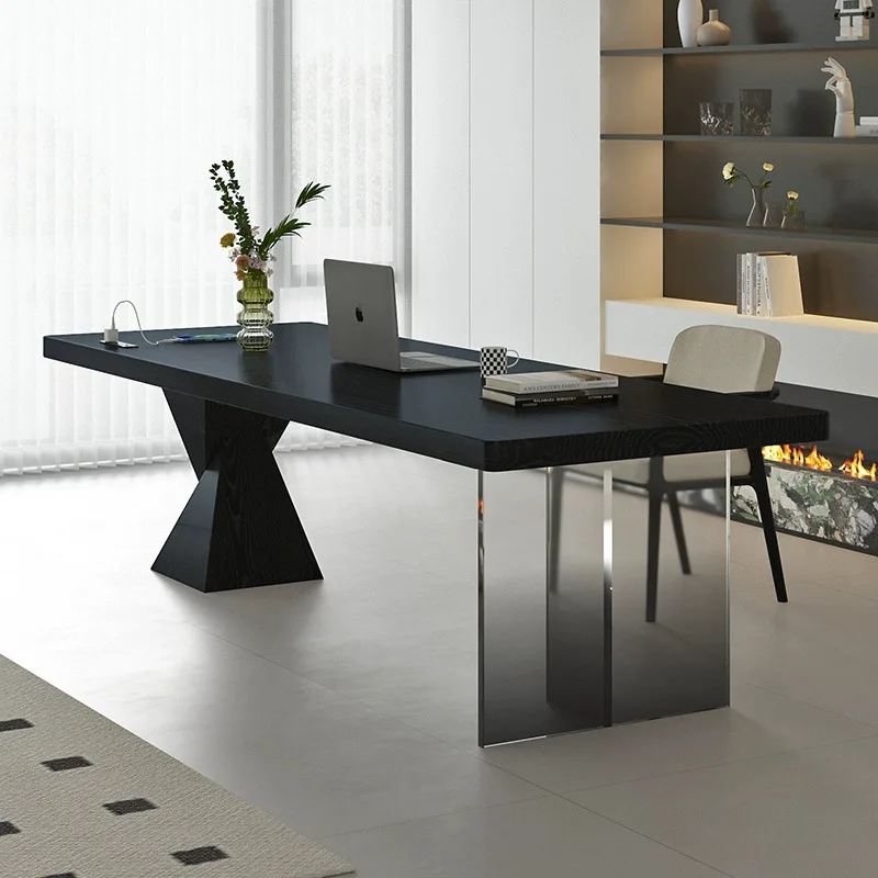 Italian minimalist household light luxury computer desk study table long table worktable solid wood living room larg
Italian minimalist household light luxury computer desk study table long table worktable solid wood living room larg