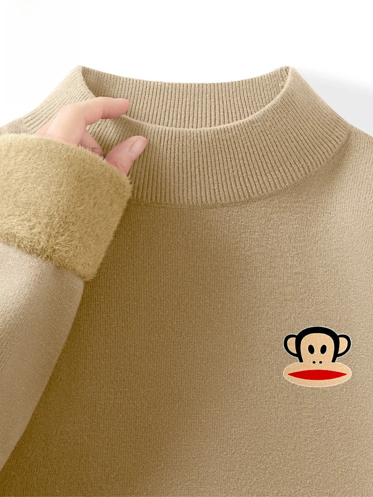 Мужской зимний утепленный вязаный свитер в стиле ретро с высоким воротником, модный городской повседневный, с длинными рукавами
Мужской зимний утепленный вязаный свитер в стиле ретро с высоким воротником, модный городской повседневный, с длинными рукавами