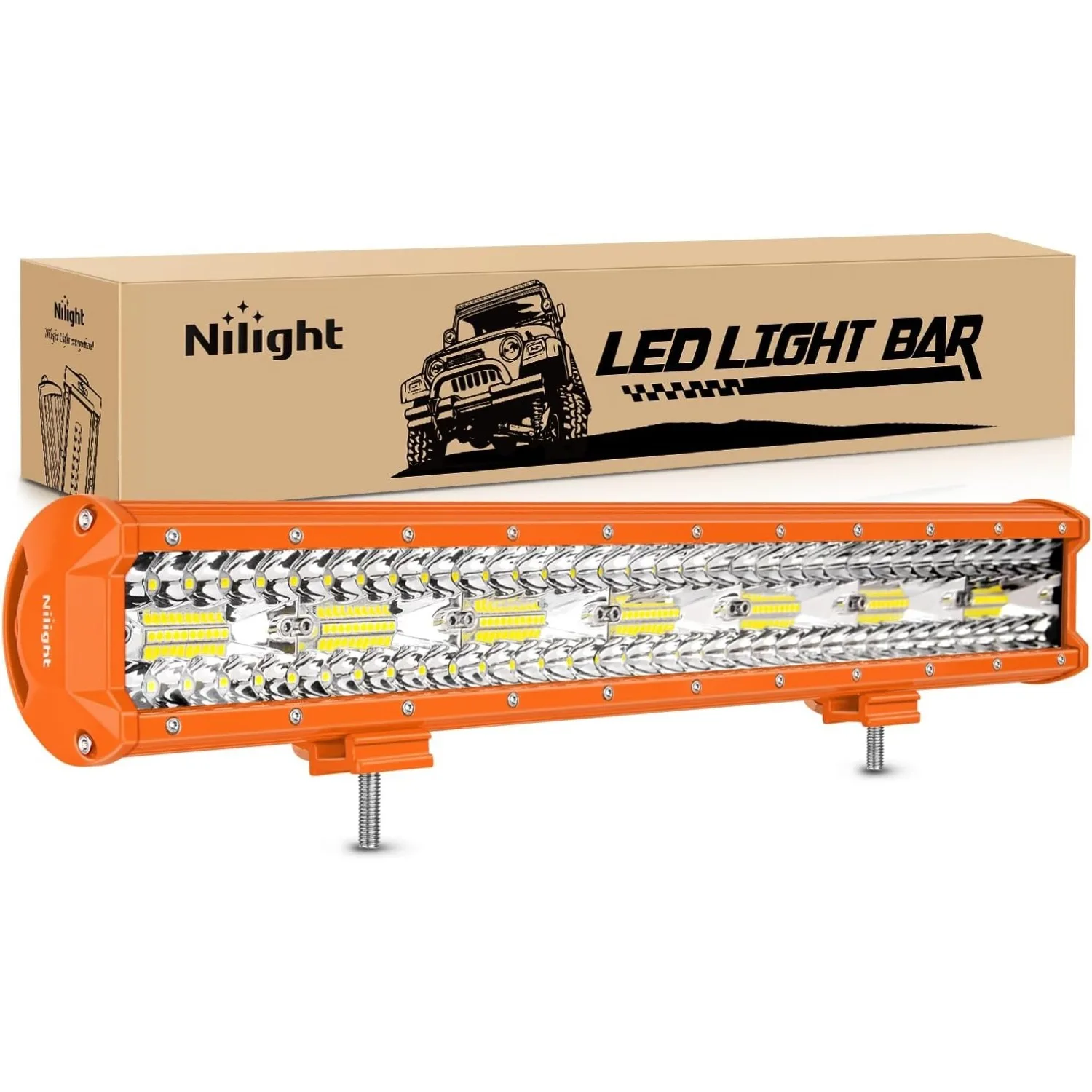 Nilight LED Light Bar 20Inch 420W Flood Spot Combo Triple Row Driving Lamp Roof Bumper Off Road Work Lights for Van Camper Wagon
Nilight LED Light Bar 20Inch 420W Flood Spot Combo Triple Row Driving Lamp Roof Bumper Off Road Work Lights for Van Camper Wagon