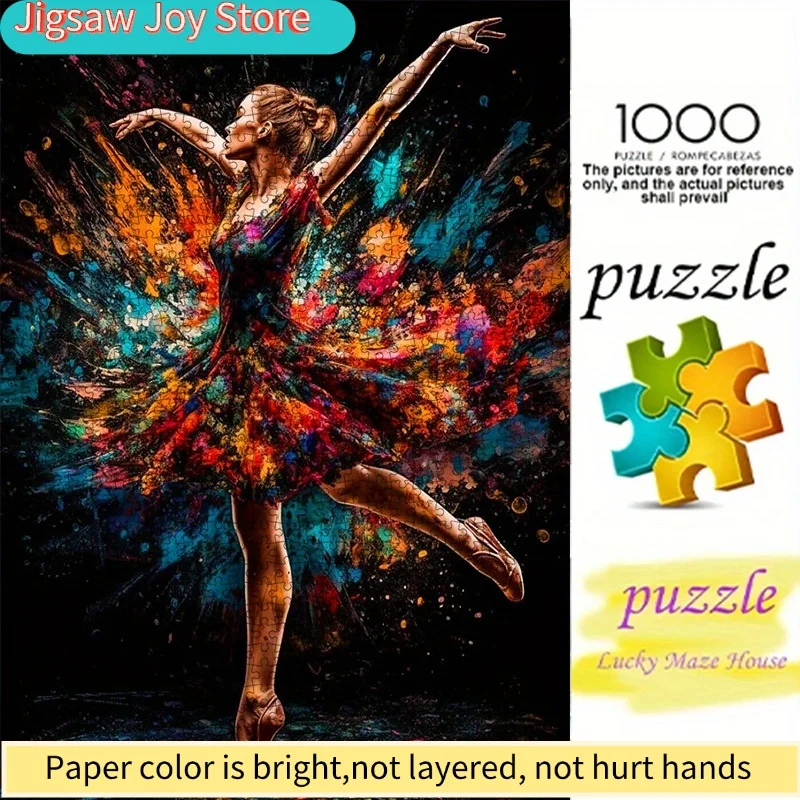 Красочный пазл-раскраска «Танцовщица» (DIY) — высококачественный белый картон, идеально подходит для семейного досуга и встреч с друзьями
Красочный пазл-раскраска «Танцовщица» (DIY) — высококачественный белый картон, идеально подходит для семейного досуга и встреч с друзьями