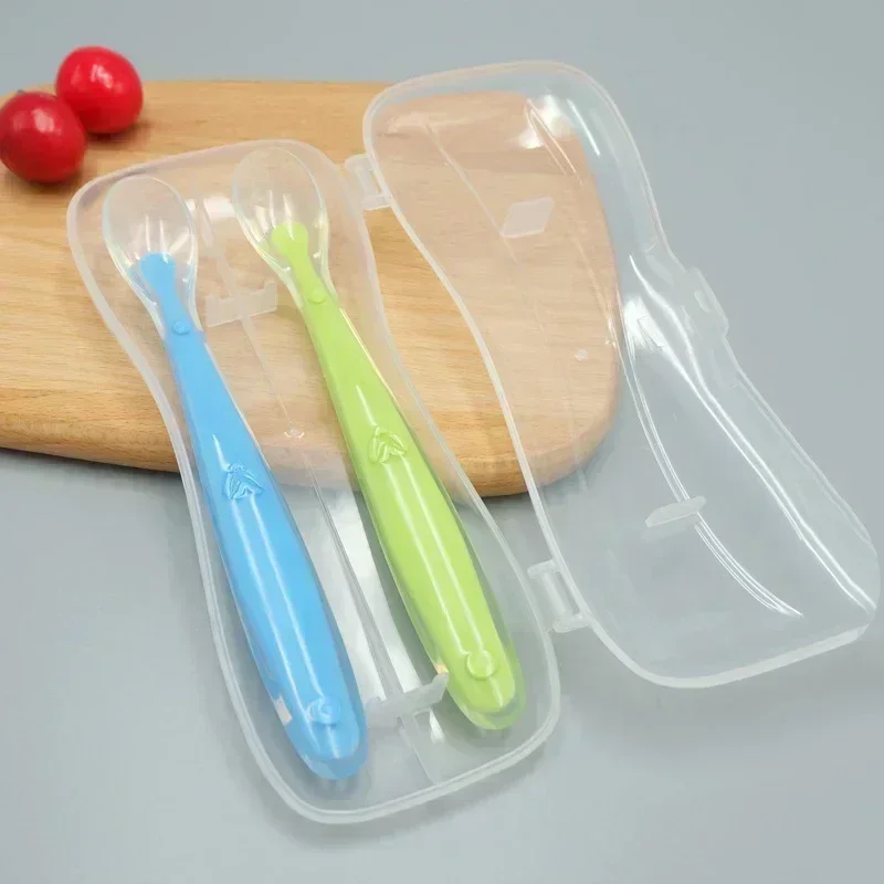 1/2Pcs Silicone Spoon Set Baby Learning to eat Training Spoon Baby Silicone Soft Spoon PP Plastic Box Children's Tableware Box
1/2Pcs Silicone Spoon Set Baby Learning to eat Training Spoon Baby Silicone Soft Spoon PP Plastic Box Children's Tableware Box