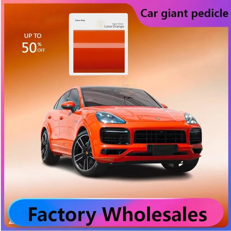 Hyper GlossLava Orange vinyl wrap film Car sticker packaging Vehicle wrapping for car wrap Bubble free easy install
Hyper GlossLava Orange vinyl wrap film Car sticker packaging Vehicle wrapping for car wrap Bubble free easy install