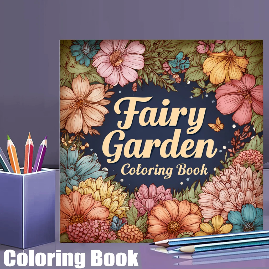 28 Pages Original Fairy Garden Coloring Book for Adult | Colouring Book, Drawing Supplies for Christmas, Thanksgiving, Halloween
28 Pages Original Fairy Garden Coloring Book for Adult | Colouring Book, Drawing Supplies for Christmas, Thanksgiving, Halloween