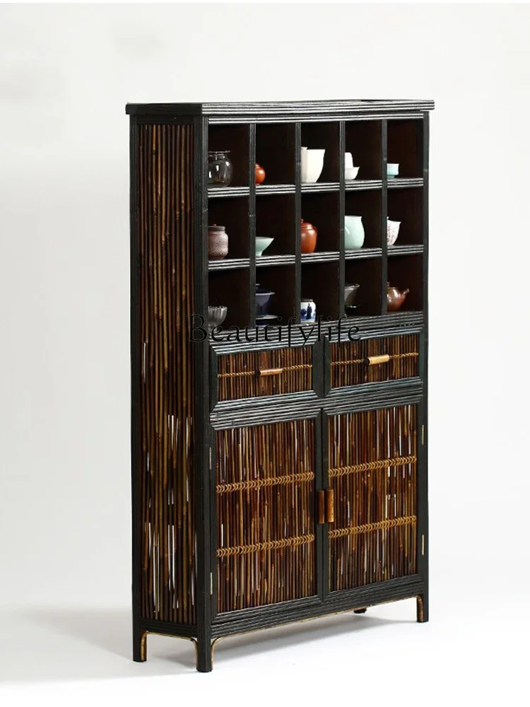 S Retro Tea Cabinet Antique Bamboo Multi-Treasure Pavilion Wall Cabinet Display Stand
S Retro Tea Cabinet Antique Bamboo Multi-Treasure Pavilion Wall Cabinet Display Stand