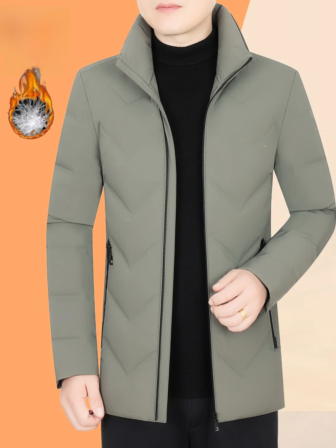 Мужская пуховая куртка с воротником-стойкой, приталенная, теплая, белая, с наполнителем из утиного пуха, новая зимняя модель для повседневной носки и городских поездок
Мужская пуховая куртка с воротником-стойкой, приталенная, теплая, белая, с наполнителем из утиного пуха, новая зимняя модель для повседневной носки и городских поездок