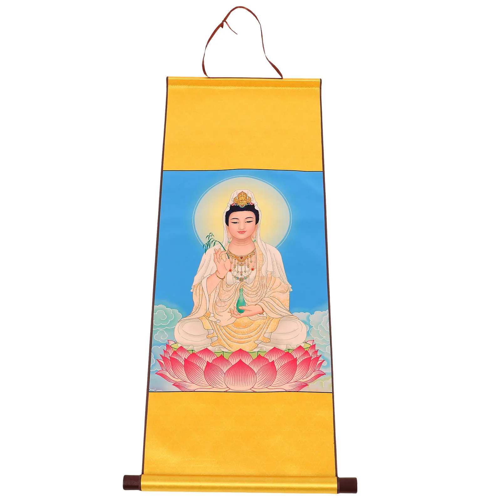 Exquisite Guanyin Buddha Wall Scroll Painting for Home Worship and Decor Vibrant Fade-Resistant Colors Warm Ambiance Asian
Exquisite Guanyin Buddha Wall Scroll Painting for Home Worship and Decor Vibrant Fade-Resistant Colors Warm Ambiance Asian