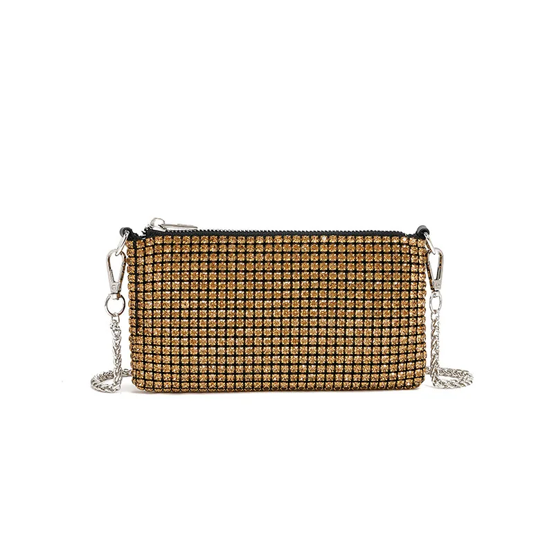 Rhinestone Women's Bag Fashion High-end Chain Diamond-encrusted Shoulder Messenger Bag Fashion Versatile Bolso De Diseñador Lujo
Rhinestone Women's Bag Fashion High-end Chain Diamond-encrusted Shoulder Messenger Bag Fashion Versatile Bolso De Diseñador Lujo
