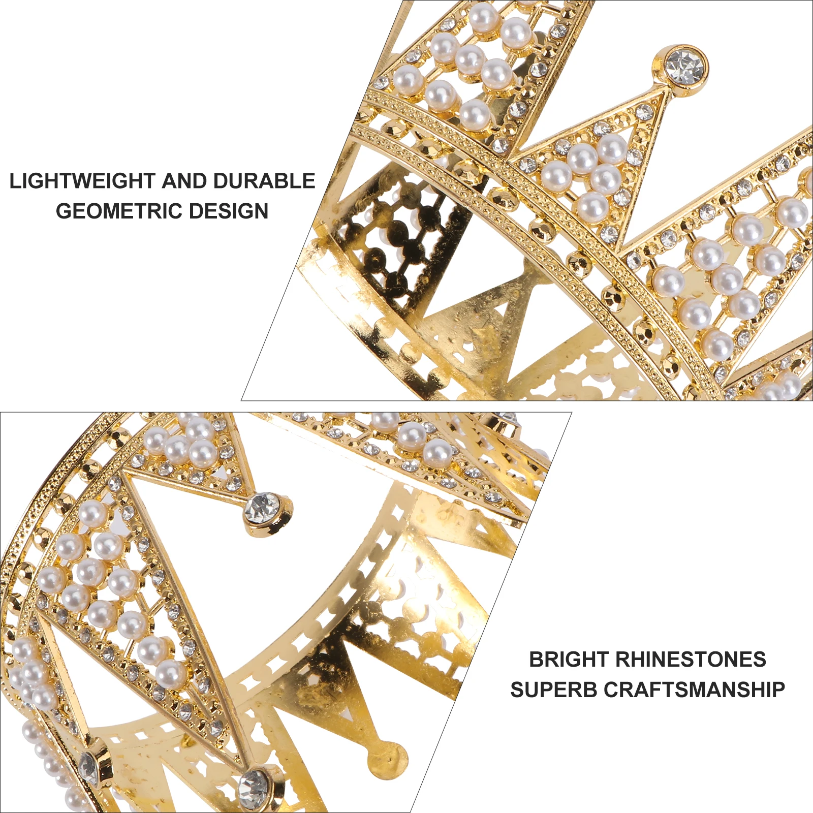 Pearl Crown Hair Ornament Wedding Bride Party Women Tiara Bridal Crown Decoration Accessories Hairstyling Tools Elegant
Pearl Crown Hair Ornament Wedding Bride Party Women Tiara Bridal Crown Decoration Accessories Hairstyling Tools Elegant