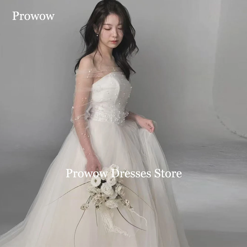 Prowow Lvory A Line Wedding Dresses Korea Photoshoot Floor Length Bride Gowns Off Shoulder Corset Beaded Customized 웨딩드레스 2025
Prowow Lvory A Line Wedding Dresses Korea Photoshoot Floor Length Bride Gowns Off Shoulder Corset Beaded Customized 웨딩드레스 2025