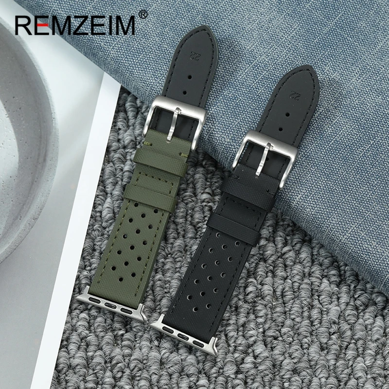 Men's Rubber Watchbands for Apple Watch 38/40/41/42/44/45/46/49mm Green Blue Wrist Band for Iwatch 1-10 SE Ultra 2 Watch Strap
Men's Rubber Watchbands for Apple Watch 38/40/41/42/44/45/46/49mm Green Blue Wrist Band for Iwatch 1-10 SE Ultra 2 Watch Strap