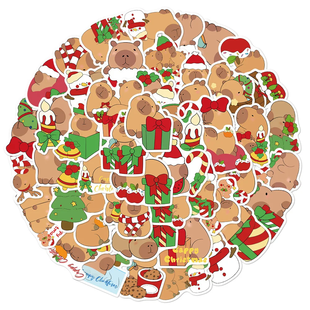 10/50PCS Cute Fun Christmas Capybara Decoration Personalized Creative Stickers Doodle Children's Toy Decals for Diary Wardrobe
10/50PCS Cute Fun Christmas Capybara Decoration Personalized Creative Stickers Doodle Children's Toy Decals for Diary Wardrobe