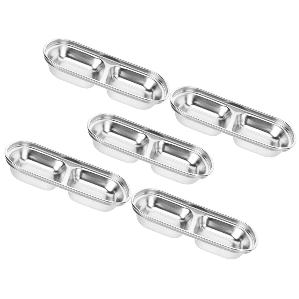5 Pcs Sauce Dish Dipping Bowls Soy Sauce Vinegar Condiments 304 Stainless Steel Seasoning Dishes Small Plates
5 Pcs Sauce Dish Dipping Bowls Soy Sauce Vinegar Condiments 304 Stainless Steel Seasoning Dishes Small Plates