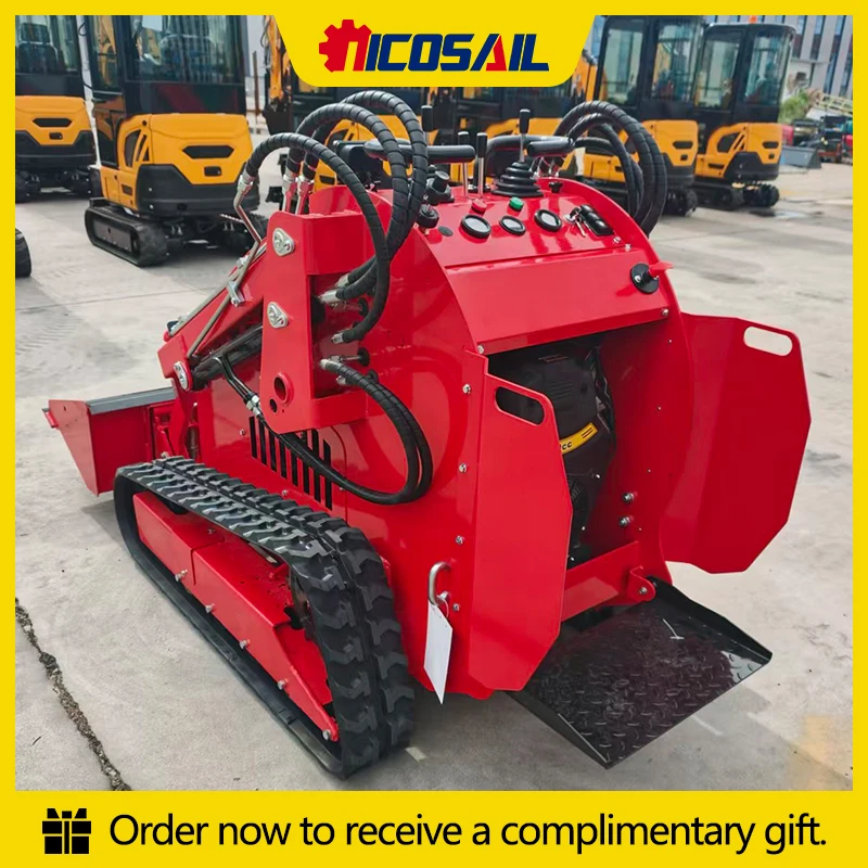 Mini Skid Steer Loader 420E CE EPA Certified Compact Tracked Loader for European Market Farm Garden OEM Custom
Mini Skid Steer Loader 420E CE EPA Certified Compact Tracked Loader for European Market Farm Garden OEM Custom