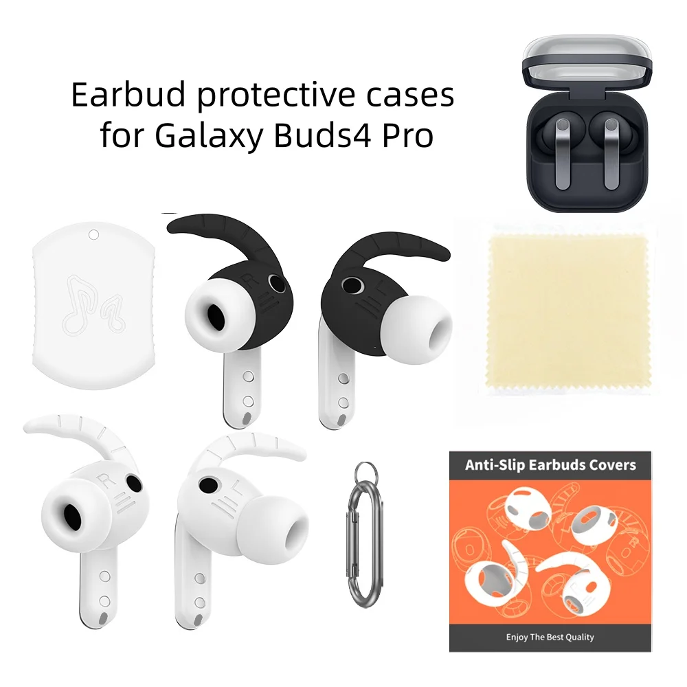 Suitable for Samsung Galaxy Buds 4 Pro Earbuds Silicone Anti-Slip Ear Hooks
Suitable for Samsung Galaxy Buds 4 Pro Earbuds Silicone Anti-Slip Ear Hooks