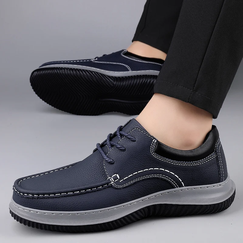 Luxury Brand Men's Spring Top Cowhide Embossed Business Casual Leather Shoes Fashionable New Men's Lace Up Casual Sports Shoes
Luxury Brand Men's Spring Top Cowhide Embossed Business Casual Leather Shoes Fashionable New Men's Lace Up Casual Sports Shoes