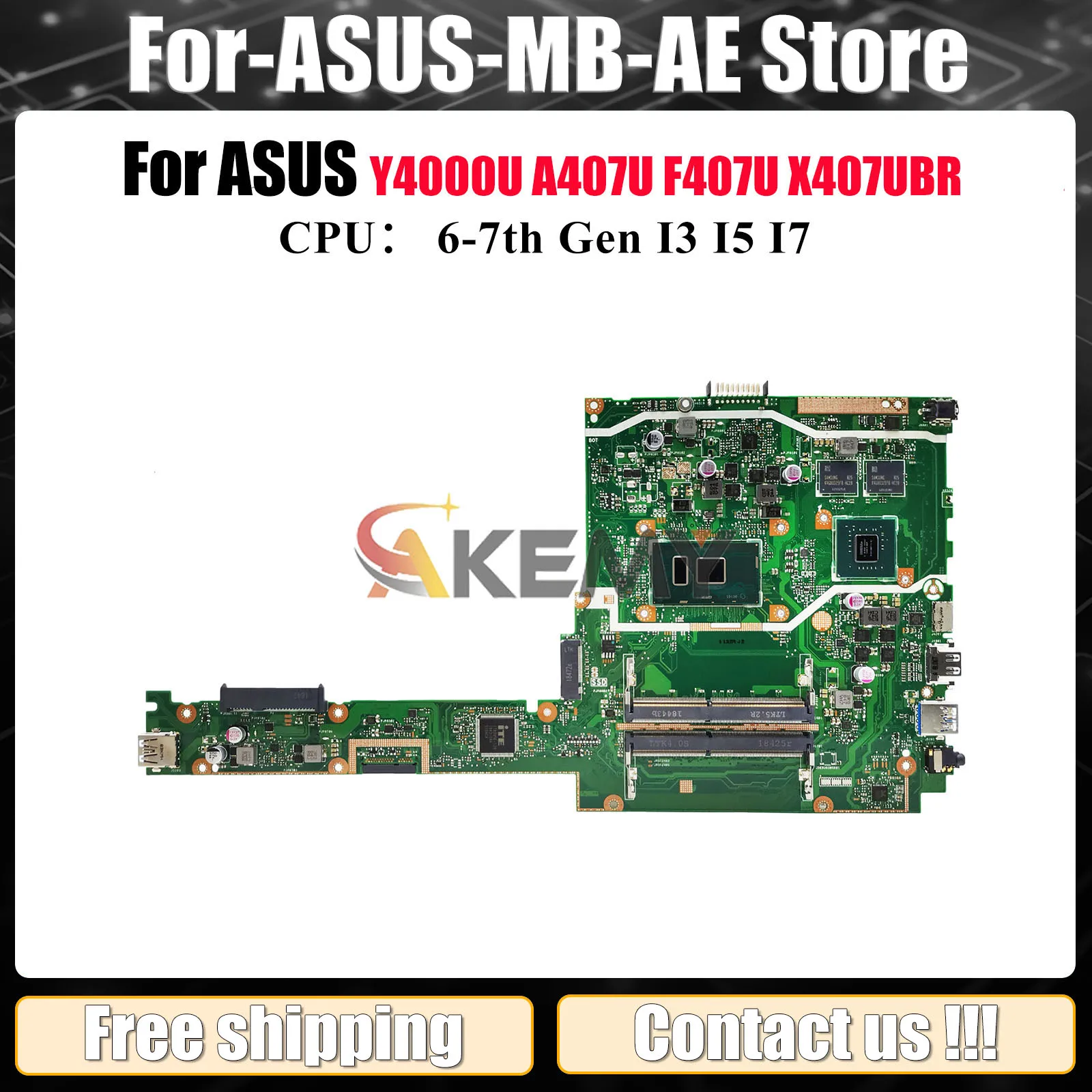 X407UBR Материнская плата для ноутбука ASUS VivoBook X407UV Y4000U X407U X407UF X407UB A407U X407UAR F407U Материнская плата с процессором I3 I5 I7
X407UBR Материнская плата для ноутбука ASUS VivoBook X407UV Y4000U X407U X407UF X407UB A407U X407UAR F407U Материнская плата с процессором I3 I5 I7