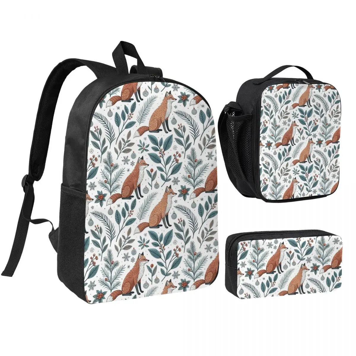 Woodland Foxes With Plant Backpack Boys Girls BookBag School Bag Shoulder Bags 3ps Insulated Lunch Bag Pencil Case
Woodland Foxes With Plant Backpack Boys Girls BookBag School Bag Shoulder Bags 3ps Insulated Lunch Bag Pencil Case