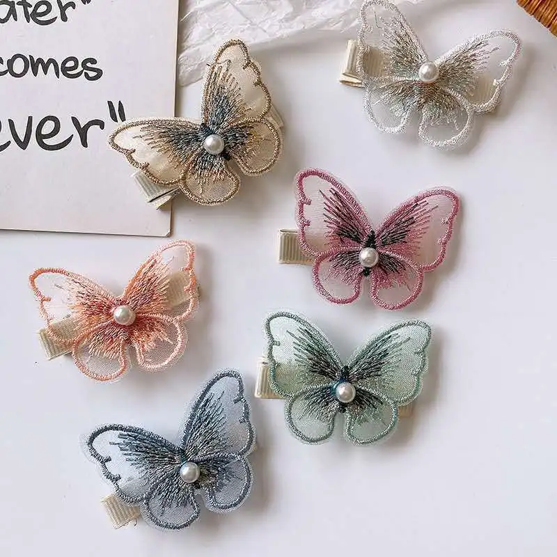 2Pcs Pearl Decorated Butterfly Hair Clip For Girls Women Sweet Hairpins Headdress
2Pcs Pearl Decorated Butterfly Hair Clip For Girls Women Sweet Hairpins Headdress