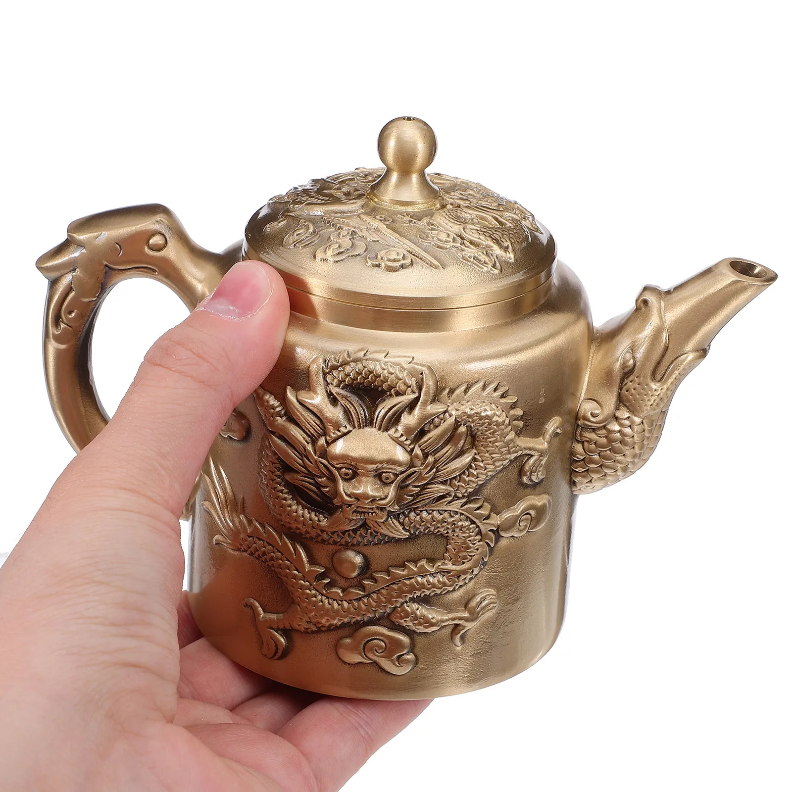 Vintage Brass Teapot 120ml Retro Chinese Dragon Phoenix Wine Pot Decorative Kettle Vintage Kettle
Vintage Brass Teapot 120ml Retro Chinese Dragon Phoenix Wine Pot Decorative Kettle Vintage Kettle