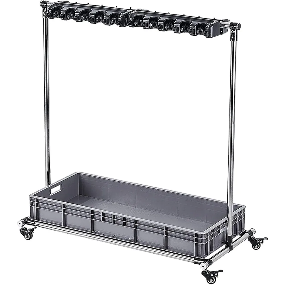 Напольный органайзер для чистящих инструментов из нержавеющей стали с регулируемой высотой для метл и швабр 
Напольный органайзер для чистящих инструментов из нержавеющей стали с регулируемой высотой для метл и швабр