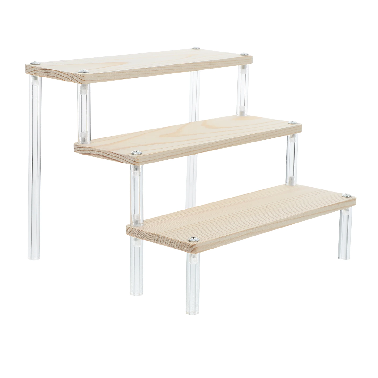 Acrylic Display Stand Jewelry Risers Wood Shelf Perfume Cupcake Rack Wooden Tiered Design Multi Functional Strong
Acrylic Display Stand Jewelry Risers Wood Shelf Perfume Cupcake Rack Wooden Tiered Design Multi Functional Strong