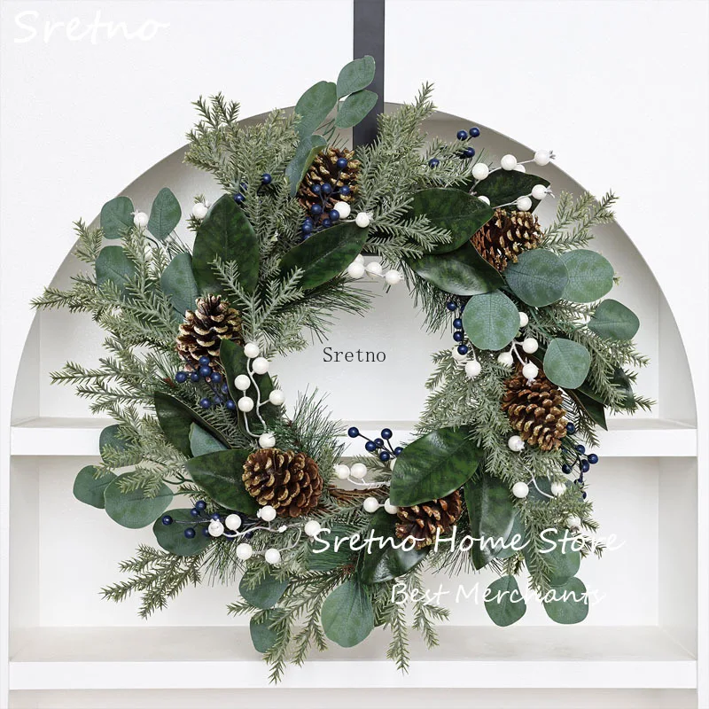 SRETNO Artificial Plants Eucalyptus Leaf Christmas Decorations 2025 Flower Wreath Pinecone Vine Circle Garlands Door Decoration
SRETNO Artificial Plants Eucalyptus Leaf Christmas Decorations 2025 Flower Wreath Pinecone Vine Circle Garlands Door Decoration