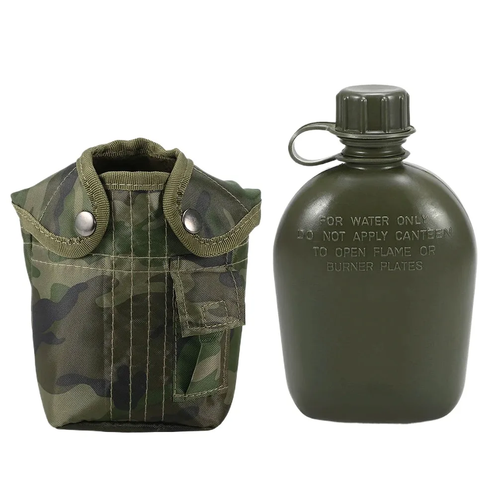 1L Outdoor Survival Canteen Bottle Camping Hiking Water Kettle Portable Bottle with Cover Emergency Outdoor Survival Tool
1L Outdoor Survival Canteen Bottle Camping Hiking Water Kettle Portable Bottle with Cover Emergency Outdoor Survival Tool