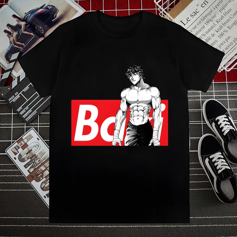 Baki The Grappler Anime Yujiro Hanma Baki Hanma Print Men's Brand T-shirts Funny Hip Hop Summer Women Men Tshirts Streetwear
Baki The Grappler Anime Yujiro Hanma Baki Hanma Print Men's Brand T-shirts Funny Hip Hop Summer Women Men Tshirts Streetwear