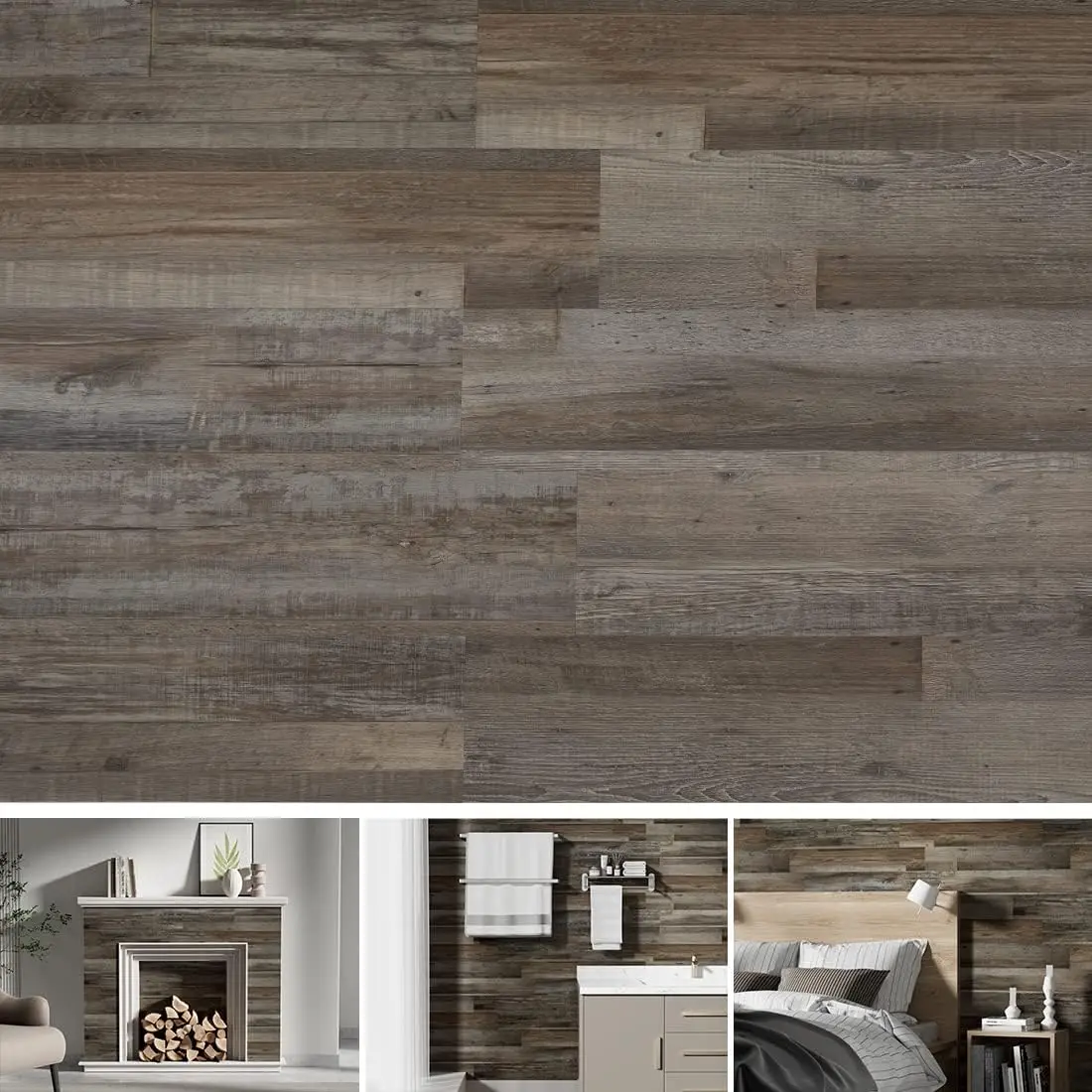 Self-Adhesive Vinyl Wall Planks, Peel and Stick Easy Installation, 12 Pcs/18 Sq Ft Box, Driftwood Texture
Self-Adhesive Vinyl Wall Planks, Peel and Stick Easy Installation, 12 Pcs/18 Sq Ft Box, Driftwood Texture