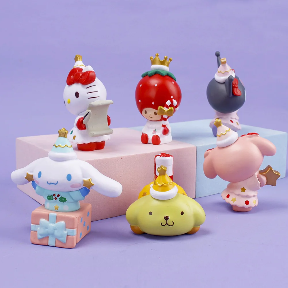 6pcs Sanrio Anime Figure Hello Kitty Christmas Cinnamoroll Melody Kuromi Suit Figurines Collectibles Kawaii Toys Send A Gifts
6pcs Sanrio Anime Figure Hello Kitty Christmas Cinnamoroll Melody Kuromi Suit Figurines Collectibles Kawaii Toys Send A Gifts