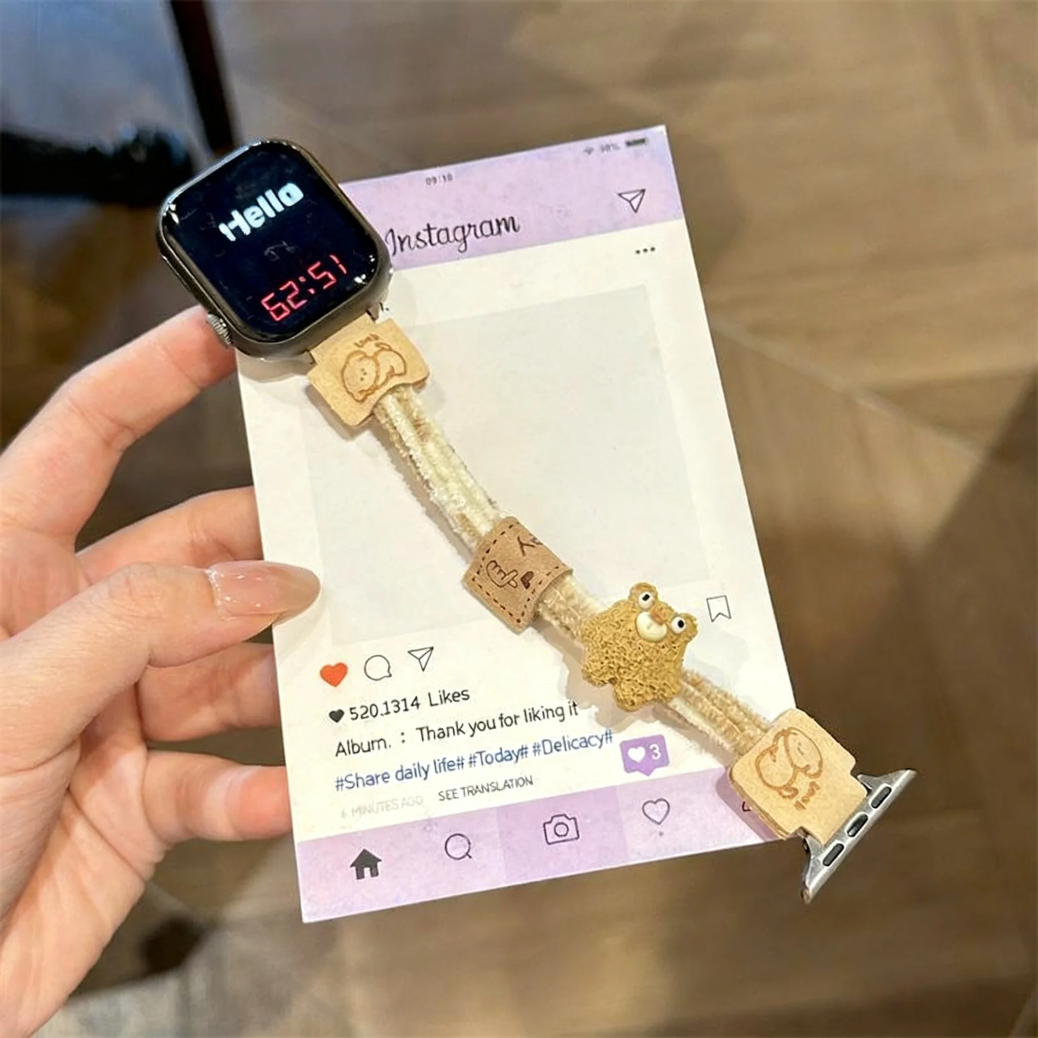 Compatible with iWatch strap 38mm 40mm 41mm 42mm 44mm 45mm 49mm elastic cartoon monster fashionable strap
Compatible with iWatch strap 38mm 40mm 41mm 42mm 44mm 45mm 49mm elastic cartoon monster fashionable strap