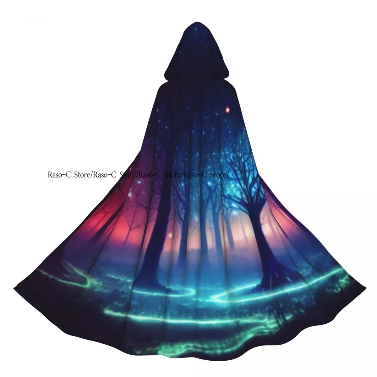 Hooded Cloak Unisex Cloak with Hood Fantasy Forest Colorful Fairytale Cloak Vampire Witch Cape Cosplay Costume
Hooded Cloak Unisex Cloak with Hood Fantasy Forest Colorful Fairytale Cloak Vampire Witch Cape Cosplay Costume
