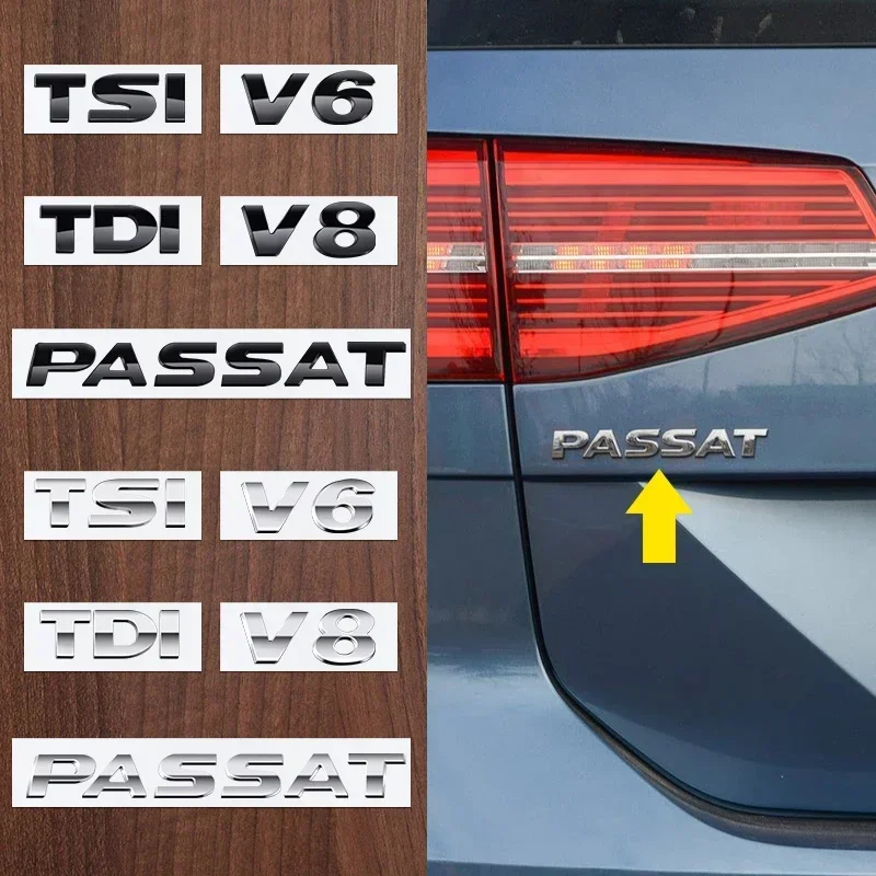 ABS TSI TDI V6 V8 Letters Emblem Decoration Rear Trunk Stickers For Volkswagen Passat B5 B5.5 B6 B7 B8 Car Styling Accessories
ABS TSI TDI V6 V8 Letters Emblem Decoration Rear Trunk Stickers For Volkswagen Passat B5 B5.5 B6 B7 B8 Car Styling Accessories