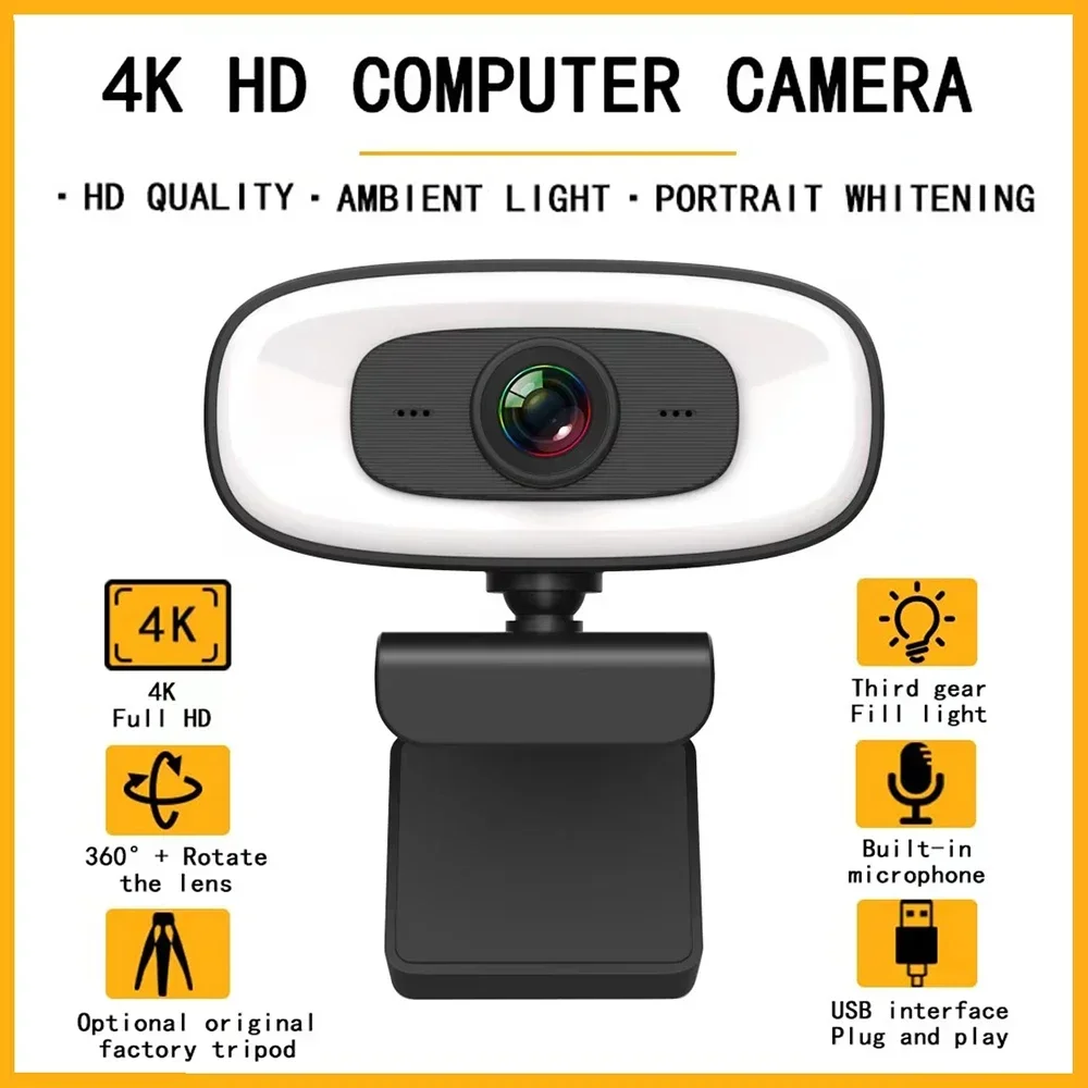 4K Mini Camera Full HD Webcam With Microphone 30fps USB Web Cam For Youtube PC Laptop Video Live Shooting Camera Factory Offer
4K Mini Camera Full HD Webcam With Microphone 30fps USB Web Cam For Youtube PC Laptop Video Live Shooting Camera Factory Offer