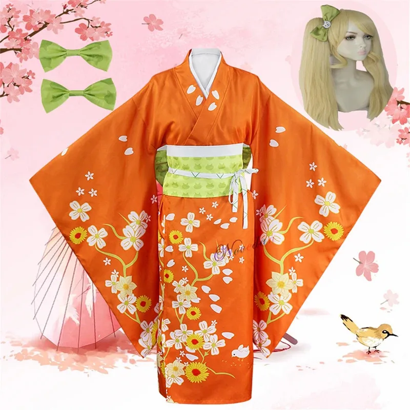 Anime Super Danganronpa 2 Goodbye Despair Hiyoko Saionji Kimono Cosplay Costume Wig Women Orange Kimono Dress Halloween Party
Anime Super Danganronpa 2 Goodbye Despair Hiyoko Saionji Kimono Cosplay Costume Wig Women Orange Kimono Dress Halloween Party