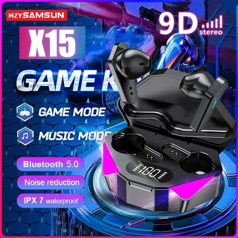 TWS Wireless Earphones X15 Bluetooth Headphone 9D Stereo Sports Waterproof Earbuds In Ear Headest LED Display With Microphone 
TWS Wireless Earphones X15 Bluetooth Headphone 9D Stereo Sports Waterproof Earbuds In Ear Headest LED Display With Microphone