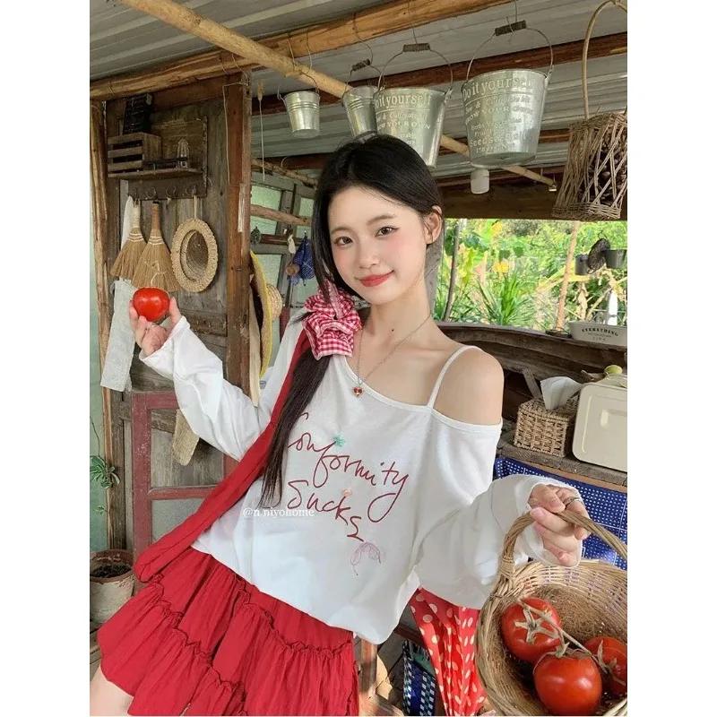 Women's Y2K Off Shoulder Top Skirt Set Casual Loose Summer Outfit Two Piece
Women's Y2K Off Shoulder Top Skirt Set Casual Loose Summer Outfit Two Piece