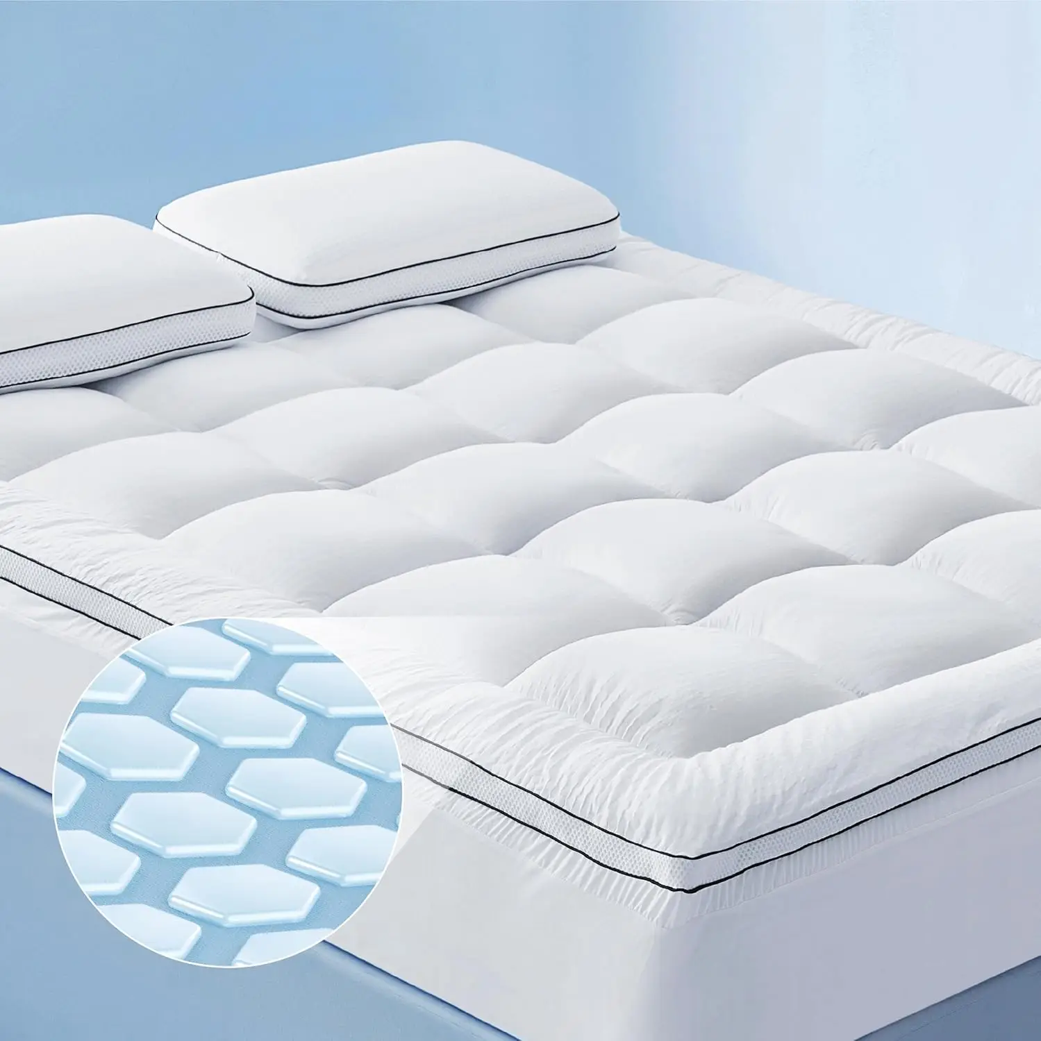 Mattr Protector, Cooling Mattr Topper, Extra Thi Soft Quilted Bed Pad Cover, Pillow Top Bed Protector With A Deep Pocket Fitted
Mattr Protector, Cooling Mattr Topper, Extra Thi Soft Quilted Bed Pad Cover, Pillow Top Bed Protector With A Deep Pocket Fitted
