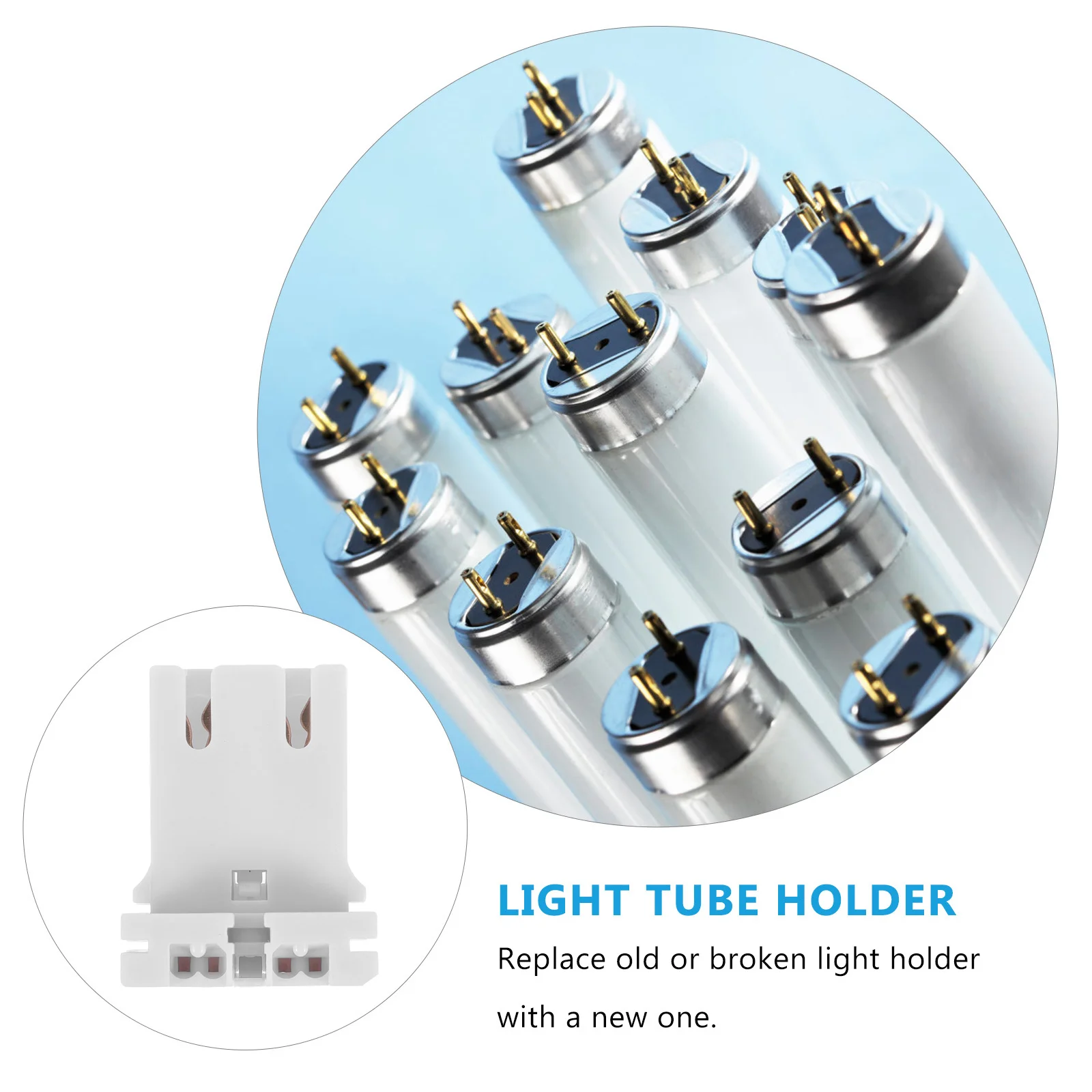 10Pcs Fluorescent Lamp Holder Plastic Socket for T12 Light Tube Replacement Home Office Lighting Fixtures /t12 Lamp Holder
10Pcs Fluorescent Lamp Holder Plastic Socket for T12 Light Tube Replacement Home Office Lighting Fixtures /t12 Lamp Holder