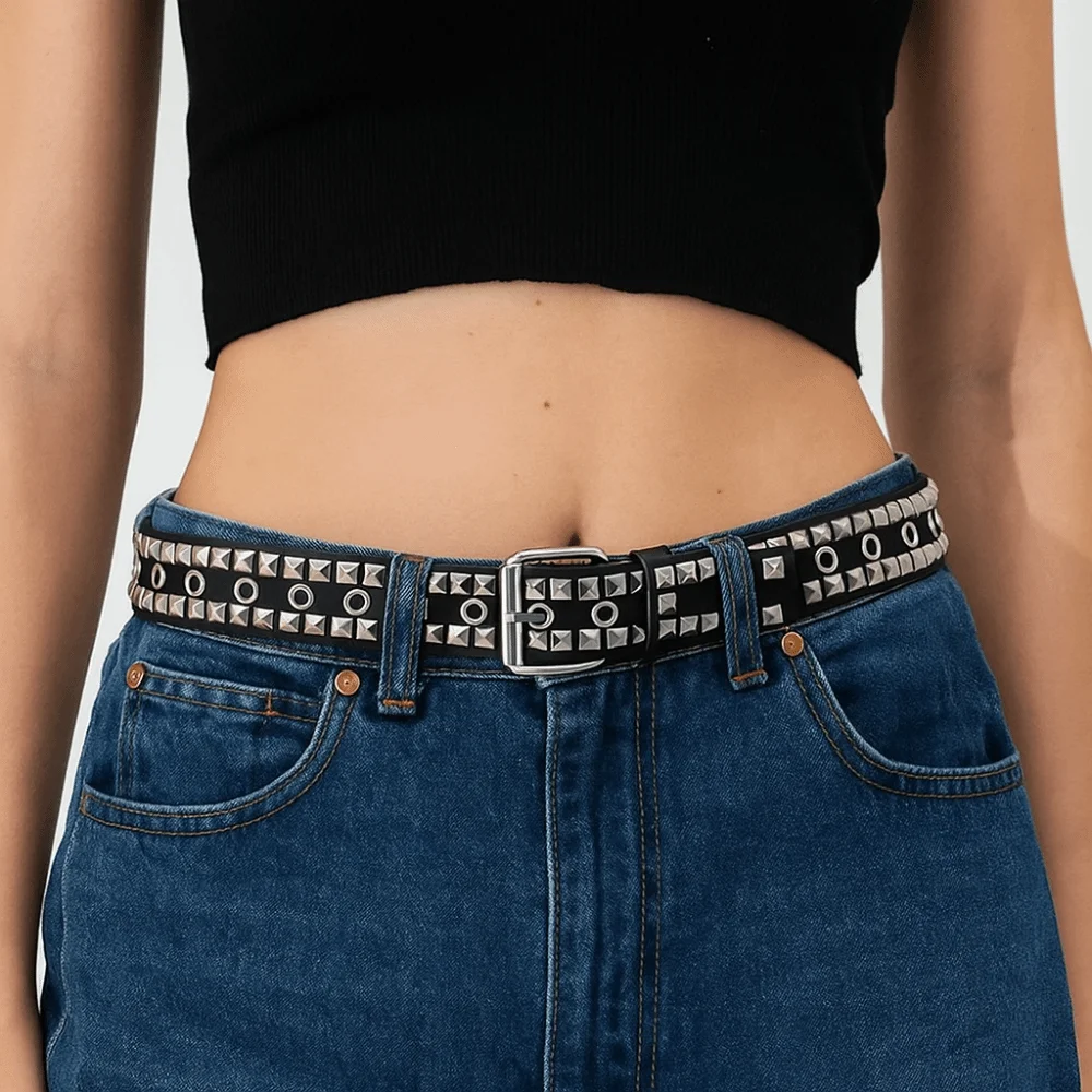 Women Fashion Pin Buckle Rivet Belt Retro Luxury Design Business Waist Belt Casual Punk Waistband Paired with Skirts Jeans
Women Fashion Pin Buckle Rivet Belt Retro Luxury Design Business Waist Belt Casual Punk Waistband Paired with Skirts Jeans