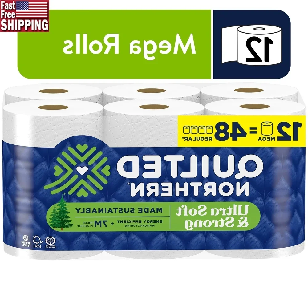 Ultra Soft Strong 12 Mega Rolls 2-Ply Toilet Paper Eco-Friendly Sustainable Comfort Strength Septic Safe 5X Stronger Durable
Ultra Soft Strong 12 Mega Rolls 2-Ply Toilet Paper Eco-Friendly Sustainable Comfort Strength Septic Safe 5X Stronger Durable