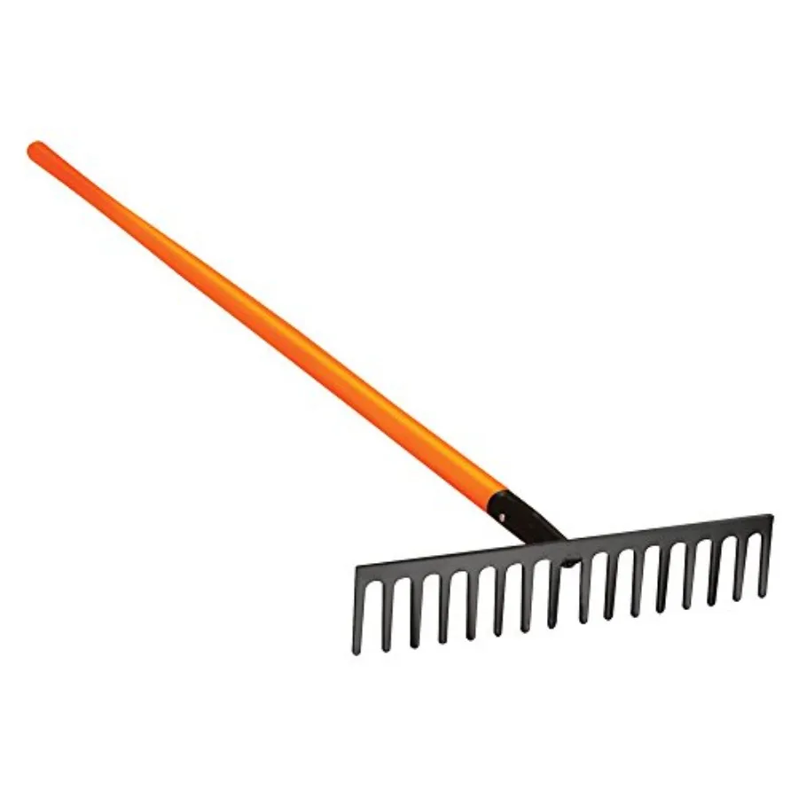 Straight Rake with Composite Handle - 16.5 Inches 16 Tines Durable Construction for Garden Maintenance Black and Gray
Straight Rake with Composite Handle - 16.5 Inches 16 Tines Durable Construction for Garden Maintenance Black and Gray