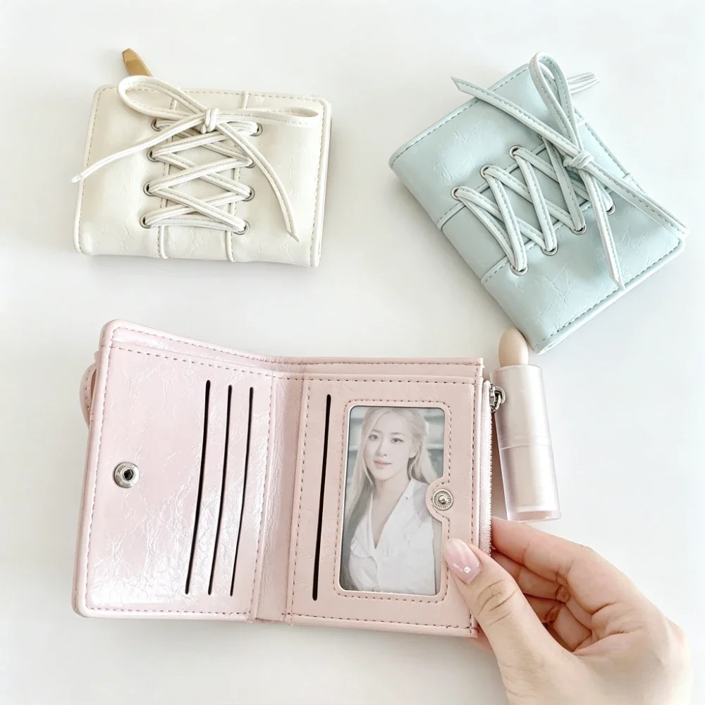 Portable Bow Frenum Wallet Y2K Ultra Thin Card Bag Multi Slot Double Fold Card Holder Zipper Coin Pouch Women Student Money Clip
Portable Bow Frenum Wallet Y2K Ultra Thin Card Bag Multi Slot Double Fold Card Holder Zipper Coin Pouch Women Student Money Clip
