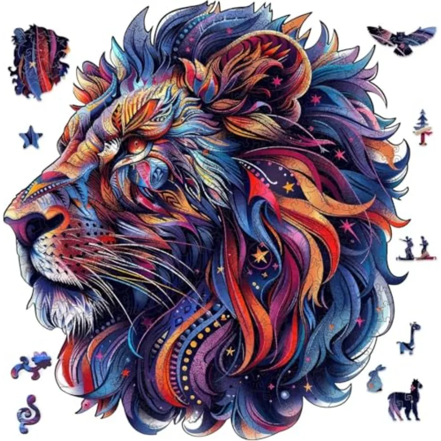 Wooden Puzzles for Adults 1000 Pieces, Lion Jigsaw Puzzles, Natural Wood Animal Adult Puzzles, Wall Decor, FSC Certified Unique
Wooden Puzzles for Adults 1000 Pieces, Lion Jigsaw Puzzles, Natural Wood Animal Adult Puzzles, Wall Decor, FSC Certified Unique
