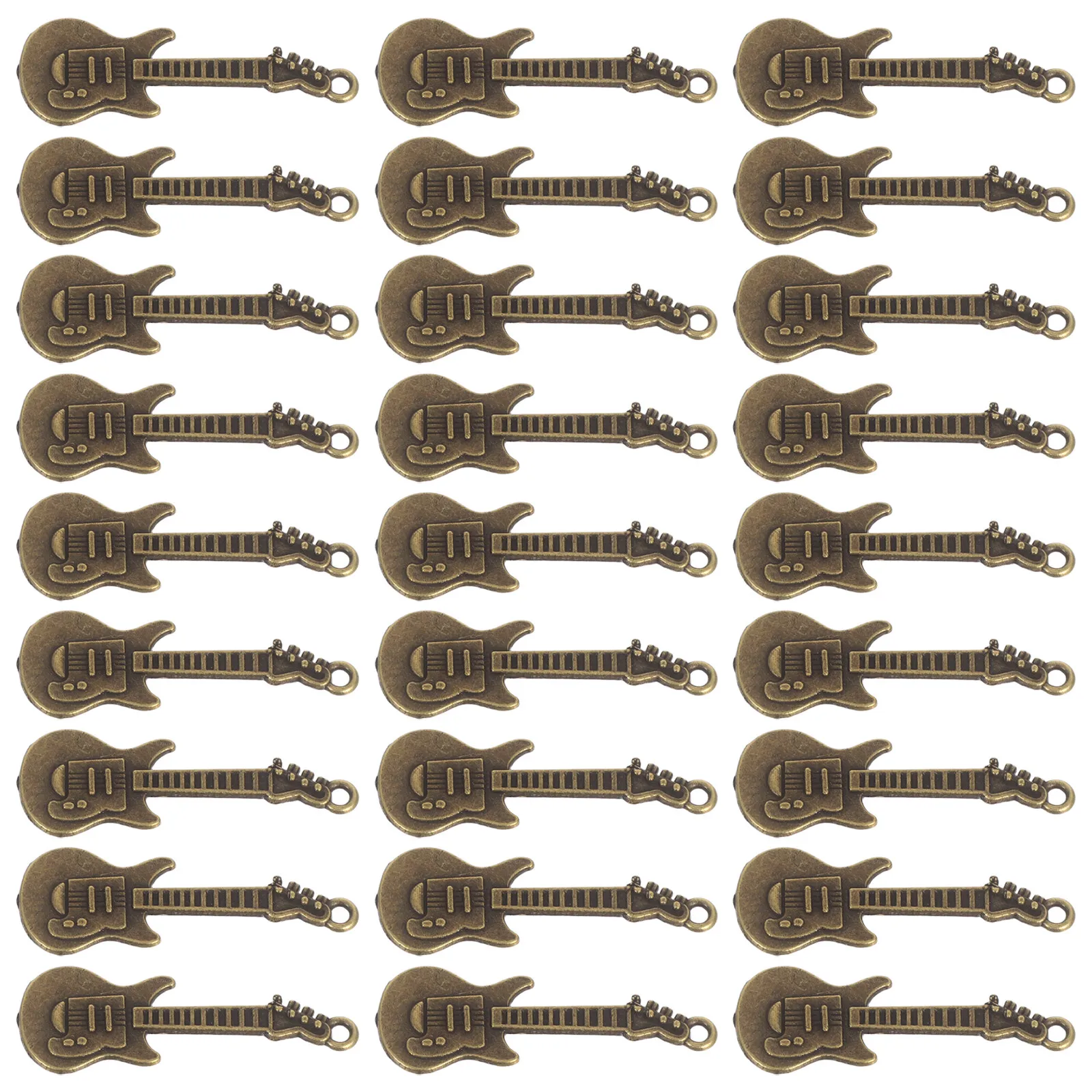 50Pcs Vintage Guitar Pendants Rustic Metal Music Charms for DIY Necklace Bracelet Keychain Earring Jewelry Making Crafts
50Pcs Vintage Guitar Pendants Rustic Metal Music Charms for DIY Necklace Bracelet Keychain Earring Jewelry Making Crafts