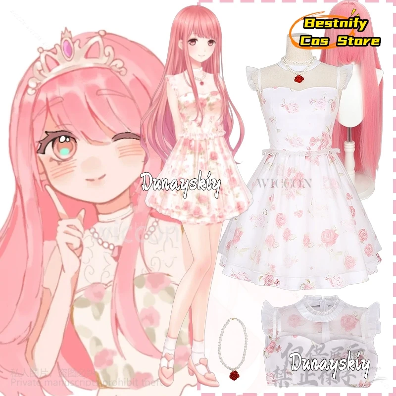 Игра Nikki Косплей Аниме Мини-платье с цветочным принтом Сексуальная кружевная лоскутная галстук на подтяжках Розовая Лолита Jirai Kei Парики для девочек платье
Игра Nikki Косплей Аниме Мини-платье с цветочным принтом Сексуальная кружевная лоскутная галстук на подтяжках Розовая Лолита Jirai Kei Парики для девочек платье