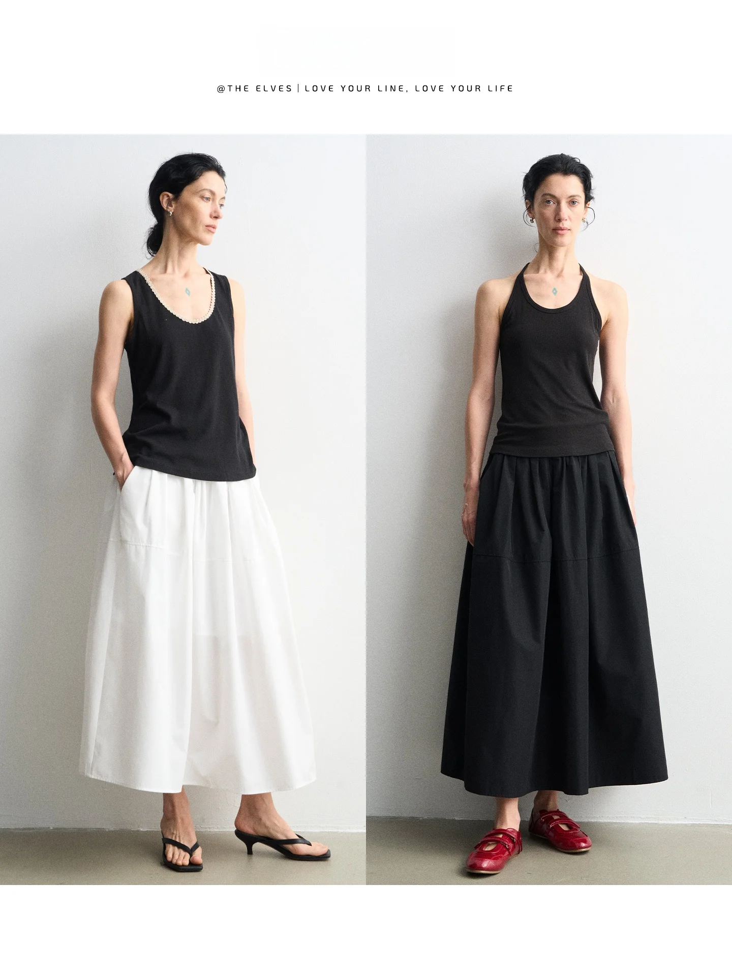 High Waist A-Line Skirt Women's Slimming Casual Long Skirt D005 mat Sle Loose Feeling Cotton Fabric No Slits
High Waist A-Line Skirt Women's Slimming Casual Long Skirt D005 mat Sle Loose Feeling Cotton Fabric No Slits